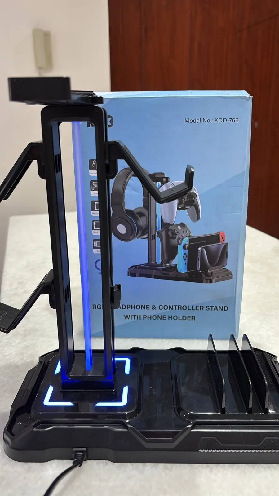 KDD Headset Stand with Charging Station - Detachable Controller Holder with 9, miniatura 24